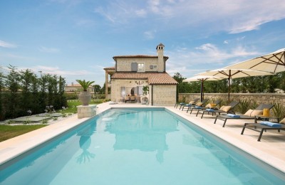 Luxury stone villa in the heart of Istria with a sports zone