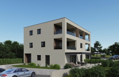 Poreč-naselje u centru-stan u prizemlju sa vrtom - u izgradnji