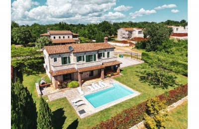 Istra, Poreč okolica , Rustikalna kamena villa sa bazenom