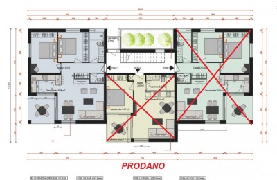 Luksuzni stan sa vrtom -naselje 4km od Poreča
