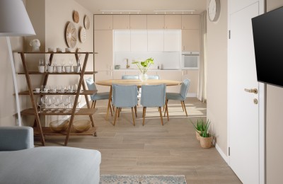 Novoizgrađena kuća u nizu-kompletno uređena i opremljena na pješačkoj udaljenosti od plaže