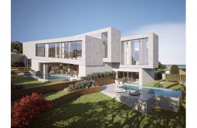 Istra,Poreč 10km - Građevinsko zemljište sa pogedom na more i ishodovanom građ.dozvolom