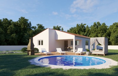 Casa prefabbricata con piscina in una posizione tranquilla - intorno a Tinjan